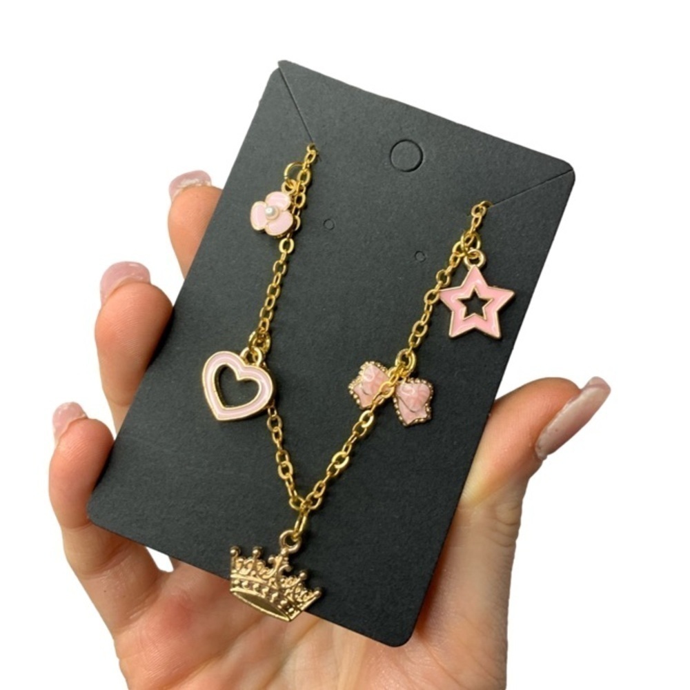 Flower princess charm bracelet